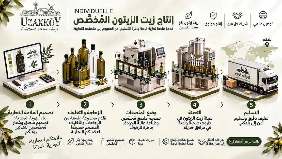 إنتاج زيت الزيتون بعلامتك التجارية الخاصة